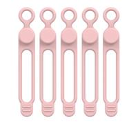 yakermur Organisateur de câbles réutilisable | Serre-câbles, gestion des câbles, organisateur de câbles - Bandes de fixation réutilisables, 5 supports de câble en silicone