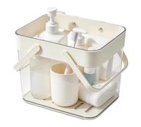 yakermur Panier de Douche Seau à Poignée Portative Grande Capacité Drainage | Petit Rangement pour Salle de Bain Pour Appartement Bateau Cuisine Buanderie Piscine Ménage Gouvernante Blanc