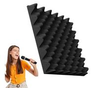yakermur Panneaux acoustiques insonorisants - Panneaux en mousse insonorisants pour murs - Coussinet calé ignifuge autocollant - Isolation phonique pour accessoires de studio de musique