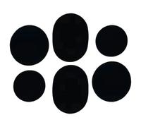 yakermur Patch autocollant de réparation de talon de baskets, patch de réparation auto-adhésif pour trous de chaussures, outil rapide anti-abrasif, pour chaussures de course et en tissu, Noir , Refer