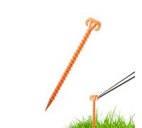 yakermur Piquets de Tente - 28 cm Résistance aux Vents et Métal Robustes - Pieux à Visser pour Tente et Plage,pour la Pelouse la Plage Le Pique-Nique la Randonnée la Chasse et la