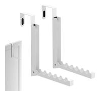 yakermur Porte-crochets de Porte,2 Pièces Porte-Rangement 6 Crochets sans Perçage - Séchoir à Vêtements Pliable,Pour Salle de Bain Dortoir Appartement Placard Cuisine Chambre