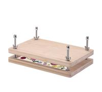 yakermur Presse à livres en bois - Kit de reliure de livres en bois - Fournitures de reliure manuelle pour étudiants, enseignants ou amateurs d'artisanat