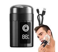 yakermur Rasoir Mini Électrique - Rasoir Visage Imperméable,Tondeuse sans Fil USB Rechargeable Sèche & Mouillée pour Barbe, Corps, Épilation et Finition