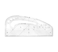 yakermur Règle de confection de patrons, modèles de mesure de vêtements avec courbe virgule | Modèles de couture métriques multifonctionnels pour les étudiants en art, les créateurs de motifs, les