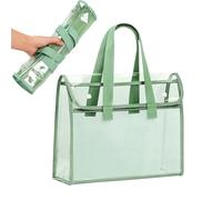 yakermur Sac de classement avec poignée, imperméable, grande capacité, pliable, sac de rangement de documents, pour l'école, le bureau, les manuels scolaires, les devoirs, les documents