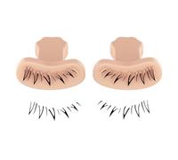 yakermur Tampon inférieur pour cils inférieurs - Outil de maquillage naturel Quick Eye - Outil de maquillage pour cils - 1 paire de tampons en silicone réutilisables - Pour la maison, les voyages