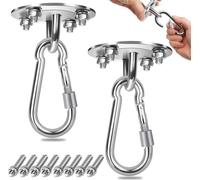 Yakimz 2X Crochet de plafond Support de plafond Chaise suspendue amovible Balançoire d'amour 450KG