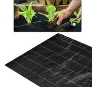 Yakimz 30m² Non-tissé contre les mauvaises herbes, 90g/m², Non-tissé de jardin Tissu de sol, 3x10m, Perméable à l'eau Résistant à la déchirure, Protection des plantes