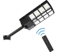 Yakimz 400W Réverbère d'éclairage public Mât d'éclairage solaire LED avec détecteur de mouvement