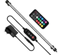 Yakimz 73cm Lampe LED pour aquarium Réservoir lumineux Éclairage sous-marin Dimmable 3 modes d'éclairage avec minuterie,avec télécommandes,IP67