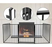 Yakimz barrière barrière de porte cheminée clôture pour chien barrière pour chien protection poêle barrière pour enfant