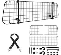 Yakimz barrière pour chien voiture Prendre 3 fils barbelés largeur réglable de 90-145 cm pour chiens noir