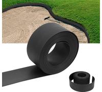 Yakimz Bordure de pelouse gravier Bordure de pelouse tondue Bande de gazon Bordure de pelouse supérieure Chemins de jardin Bordure de pelouse noire 2500x10cm