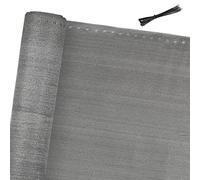 Yakimz Brise-vue - 1,2 x 10 m - Filet d'ombrage avec serre-câbles - Tissu PEHD 150 g/m² - 90 % d'ombrage - Pour balcon, balustrade, terrasse, clôture - Anthracite