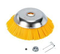 Yakimz Brosse désherbage nylon embout débroussailleuse 25,4x200mm Brosse nylon pour débroussailleuse Stihl