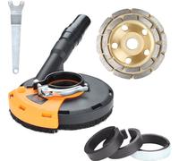 Yakimz capot d'aspiration pour meuleuse d'angle 125 mm pour meuleuse d'angle+tête de ponçage diamant Fanztool