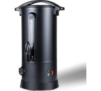 Yakimz Chaudière à vin chaud 1800W Distributeur de boissons chaudes 10L Bac de récupération,robinet de sortie,thermostat,protection contre la surchauffe Noir