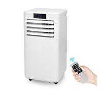 Yakimz Climatiseur mobile Climatiseur 9000BTU 4 en 1 avec tuyau d'évacuation Climatiseurs Eco Déshumidificateur, fonction de ventilation Ventilateur Déshumidificateur Minuterie, Blanc