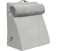 Yakimz coussin de lecture triangulaire coussin dorsal avec appui-nuque coussin ergonomique pour la nuque appui-tête coussin cale de lit réglable