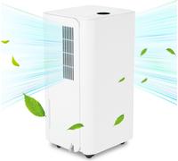 Yakimz Déshumidificateur - 16 L / jour, réservoir de 2L, jusqu'à 25 m², électrique, séchage du linge, minuterie, mode auto - capacité de déshumidification : 16 L/jour