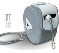 Yakimz Dévidoir de tuyau automatique Tuyau d'air comprimé 1/4" Raccord rapide Pression de travail max. 30M 17Bar