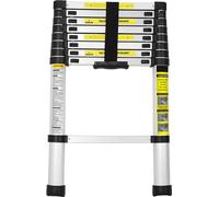 Yakimz échelle télescopique bix 150kg stable aluminium escabeau 2.6m