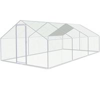 Yakimz Enclos 3x6x2m - Poulailler en métal 18 m² avec porte & verrou