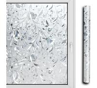 Yakimz Film anti-regards 3D Film pour fenêtres Adhésif Miroir Film de protection solaire Fleurs 90*200cm