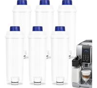 Yakimz Filtre à eau Filtre à café pour les machines à café Delonghi DLSC002, Accessoires pour les machines à café des séries ECAM, ETAM ainsi que ESAM, Pack 6 komp