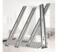 Yakimz Glissières de tiroir Extension totale 45mm Extension lourde Extension télescopique Glissière à billes 250mm 4 pièces
