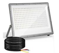 Yakimz LED projecteur d'extérieur 200W, super lumineux 19800 lm LED Spots extérieur, 6000 K blanc froid, 230 V IP66 étanche. éclairage de sécurité pour arrière-cour, allée (pas de prise)