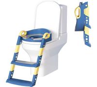 Yakimz Réducteur de toilettes avec échelle Escalier avec siège enfant Siège de toilettes Pot bleu