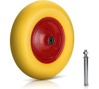 Yakimz roue de secours roue de diable jante métal caoutchouc plein 4.80/4.00-8 390 mm