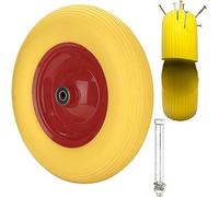 Yakimz roue de secours roue de diable jante métal caoutchouc plein 4.80/4.00-8 390 mm