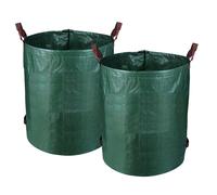 Yakimz Sac de jardin en polypropylène Sac de jardin XXL Sac à feuilles Compost Sac de jardin 272L 2X