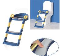 Yakimz Siège de toilettes pour jeunes enfants Pot Réducteur de toilettes avec escalier pour garçons et filles Bébé bleu