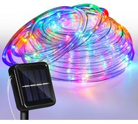 Yakimz Solar Tuyau lumineux LED Tuyau lumineux Chaîne lumineuse extérieure Filet lumineux RGB 20M