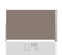 Yakimz Store latéral extensible Protection visuelle Protection du vent Terrasse Protection solaire Store latéral Store alu Marron 180x300cm