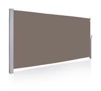 Yakimz Store latéral Marquises homologuées Marquise en aluminium Jardin Marron Protection solaire Store latéral Protection contre le vent 180x300cm