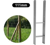 Yakimz support de poteau en H Ancrage de poteau 600mm de longueur Durable Poteau Ancrage en H Prêt Poteau en bois carré Pied de colonne, pour abris de voiture Poteaux Tours de gibier Clôtures Pergola