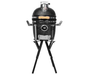 Yakiniku Kamado Y130001 Barbecue en céramique compact avec structure de camping 13"