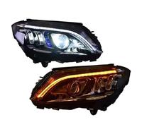 YAKISA Ensemble Phares Avant Pour Benz Classe C W205 C180 C260 2015 2016 2017 2018 2019 2020 2021 Phares Avant À LED 2 Pièces Plug And Play Feux Avant