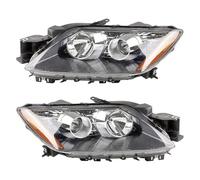 YAKISA Ensemble Phares Avant Pour Mazda CX-7 CX7 2007-2014 2 Pièces Une Paire De Phares De Pare-chocs Feux Avant(1Pair halogen)