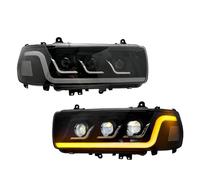 YAKISA Ensemble Phares Avant Pour Toyota Pour Land Pour Cruiser LC80 1990-2002 Projecteur LED Phare De Voiture Feux De Jour Accessoires Feux Avant