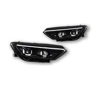 YAKISA Ensemble Phares Avant Pour VW Pour Passat B8 B8.5 2016-2022 Phares À LED Feux De Jour Clignotants Feux De Route Lentille De Projecteur Angel Eye Feux Avant(LHD)