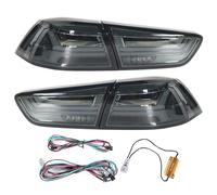 YAKISA Phare Arrière Pour Mitsubishi Pour Lancer Pour Evo X 2008-2017 Feu Stop À LED Recul Feux Arrière Dynamiques À LED Ensemble Feu Arrière