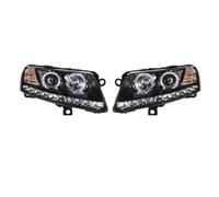 YAKISA Phare Principal Pour A6 S6 Phare 2005-2010 Pour A6L C6 Phares Assemblage Feux Diurnes Oeil D'aigle Phares LED Lumière De Voiture Phare Avant Voiture Ensemble(Flowing version HID)