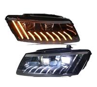 YAKISA Phare Principal Pour Q5 2008-2018 Feu Avant LED DRL Clignotant Mobile Phare Accessoires Plug And Play Voiture LED Phares Assemblage Phare Avant Voiture Ensemble(For 2013-2017 Year)