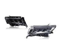 YAKISA Phare Principal Pour Toyota Pour Prado LC250 2018 - 2021 Clignotant Dynamique Accessoires Automobiles Phare LED DRL Modifié Phare Avant Voiture Ensemble